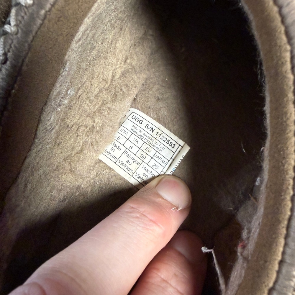 UGG Tasman Tazz 1122553 Caribou Suede Platform Slipper Women 8 - Picture 6 of 7